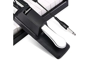 Asmuse Universal Sustain Pedal Damper Pedal Polarity Switch Sustain Pedal Foot Switch 6.3 mm Plug Digital Piano MIDI Keyboard Electronic Organ Synthesizer