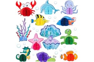 WILLBOND 12 Pezzi Centrotavola di Tema Oceano