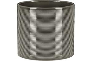 ‎SCHEURICH Scheurich Blumentopf aus Keramik, Farbe: Glass Grey, 23 cm Durchmesser, 21 cm hoch, 7,4 l Vol.