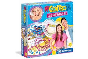 Clementoni Me Contro Te-Lui e Sofi Nail Art Kit, Set, Decora Unghie, Gioco Creativo Bambina 6 Anni+ (Versione in Italiano) -Made in Italy, Multicolore, 18624