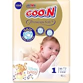 GOON Premium Soft Size 1 2-5 kg Diapers (1 x 50 Pieces)