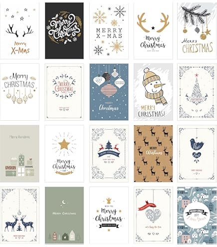 Edition Seidel - Set Di 12 Biglietti Di Natale Pieghevoli Con Buste, Design Eleganti, Stampa Premium, Fatti In Germania (11,5 X 17 Cm) - 5