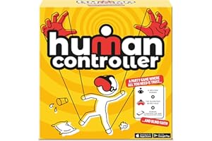 TOMY Human Controller Game – Interactive Blindfold Challenge with Vibrating Headset & Mobile App – Fun Team & Party Game for 2+ Players – 30+ Hilarious Tasks – iOS & Android Compatible – Ages 14+