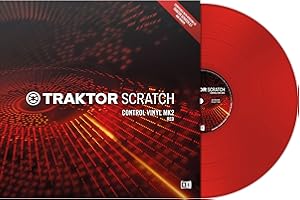 Native Instruments TCV Traktor Scratch Pro Control Vinyl Mk2, Rosso