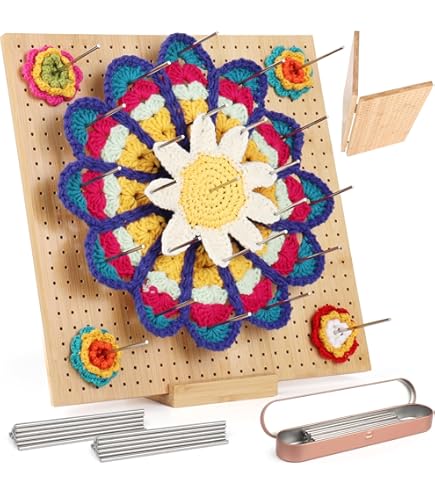 Katech 29cm Planche De Blocage Crochet, Kit Crochet Tricot Accessoire