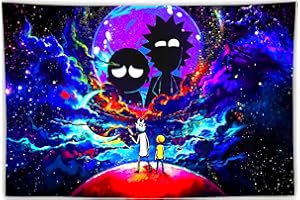 BARTEU Trippy Tapestry Wall Hanging Bedroom Living Room Dorm Home Decor Birthday Gifts Wall Art Funny Cute Black 150x100cm