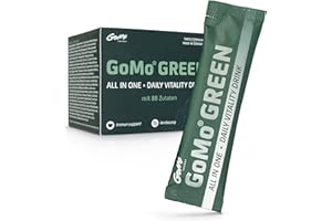 GoMo® GREEN | All in One – Daily Vitality Drink con Spirulina dall'Austria | Per migliorare le prestazioni e la concentrazione I la tua energia green quotidiana made in Germany | 30 porzioni
