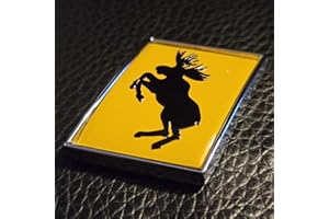 BAVIDE Yellow moose Boot Badge Emblem 3D Metal For Volvo XC90 V60 S80 S60 Logo Sweden (Silver)