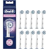 Oral-B Sensitive Clean Toothbrush Head, Prep with 10 Pcs, Toothbrush Heads, Brush Heads, Oral B Brush Heads