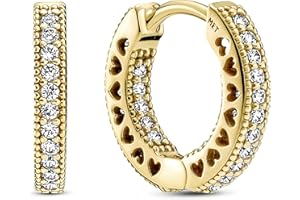 Pandora ME Pyramids Pozłacany 14-karatowym różowym złotem pierścionek wysadzany przezroczystymi cyrkoniami, 52