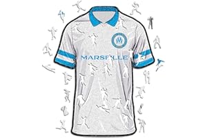 Iconic Puzzles, Maillot Marseille Puzzle en bois 100% éco-durable avec licience officielle, taille S, 150 pièces