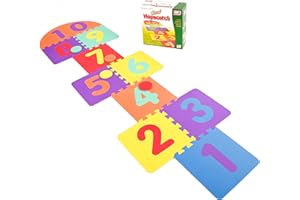 ROYAL COURT KT Giant Hop Scotch Outdoor Extérieur Jardin Fun Family Hopscotch Jeu Set Mousse Tapis