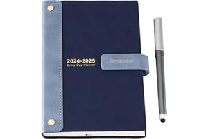 Mcdsuc Academic Diary 2024 2025 Page a Day,Agenda July 2024 to June 2025 Diary-Daily Planner,Hardcover Monthly Organiser Planner with Pen,Sticker,Note Pages, Inner Pocket,Blue