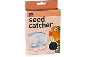 Prevue Pet Products 822B Mesh Bird Seed Catcher, Black, Large/13"
