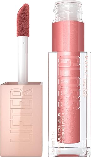 Maybelline New York, Brillo de labios Lifter Gloss, Hidratación Intensa y Labios Rellenos Sin Retoques, Fórmula con Ácido Hia
