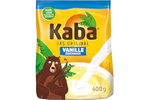 ‎KABA Kaba Vanille 400g Beutel Trinkpulver, das Original Vanillemilch-Pulver zum Anrühren in kalter und warmer Milch