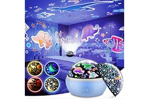 Qukir Star Dinosaur Projector, Dinosaur Toys for Boys Toys for 1-14 Year Old Boy Gift for 3 4 5 Year Olds Boys Toys Age 4-8 Dinosaur Gifts Dinosaur Night Lights Star Projector Room Decor Sensory Toy