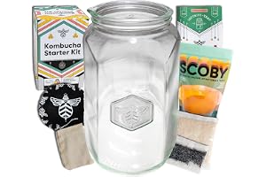 Craft A Brew Home Brewing Starter Kit – Kombucha Tea Fermentation With Scoby 1 Gallon