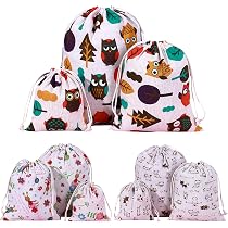 Lot De 25 Sacs En Coton Avec Cordon De Serrage - 15x20 Cm, Idéaux Pour Cadeaux, Rangement, DIY, Fêtes Et Anniversaires - 9