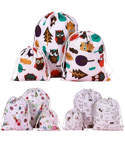 12 Sacs Cadeaux En Toile De Jute Réutilisables Pour Noël - 20x30 Cm Avec Cordon De Serrage - Emballage Écologique Et Décoratif - 12