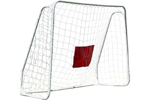 Traditional Garden Games 7ft x 5ft Extra-Large Foldable Football Goal – Durable Metal Frame with Target Sheet & Weatherproof Net – Easy Setup Soccer Goal for Kids & Garden Training
