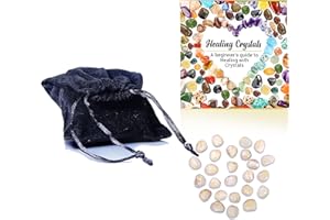 Healing Crystals India Golden Lettering Engraved Alphabets Rune Stones, Metaphysical Witchcraft Supplies Runes Kit for Divination and Spiritual Wellness (Rose Quartz Square Runes, Without Altar Cloth)
