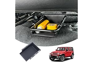 JKCOVER Plateau de Rangement Avant sous siège Compatible avec Jeep Wrangler JL/JLU 2018-2021, 2022, 2023, 2024, 2025 et Jeep Gladiator JT Truck 2020-2023 2024 2025 Accessoires cachés en Plastique ABS