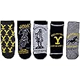 Yellowstone Dutton Ranch 5 Pack Ankle Socks, Multi, Large, Multi, Large