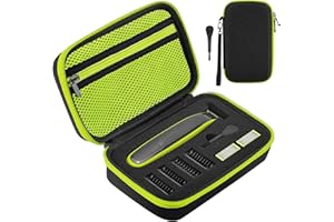 AOGOE Funda Protectora de la Afeitadora Eléctrica para Philips Oneblade QP2520, QP2530, QP2620, QP2630, QP2570, Caja Portátil EVA Rígido de Almacenamiento con Cuchilla de Afeitar Eléctrica para Viaje