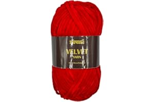 Zarela Luxury Velvet Yarn 100g (12 Red)