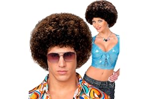 W WIDMANN MILANO PARTY FASHION Widmann - Perücke 70er Jahre Disco, Karneval, Mottoparty