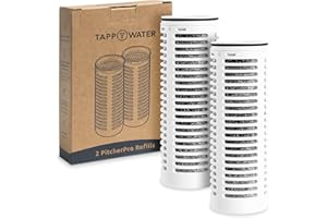 TAPP WATER Tappwater PitcherPro Refills, 2-pack Replacement Water Filters for PitcherPro Glas Water Filter Jug, Removes Limescale and 80+ Contaminants