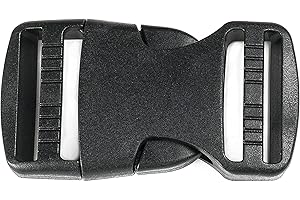 BORMAN 10 ud Hebilla de plástico de liberación Lateral pack 10ud Enganche de Plástico Hebillas de mochila Hebillas negras 20mm