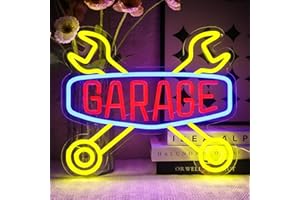 OYCGZV Garage Neon Schild Buntes Led Neon Schild Wand Werkstatt Neon Sign USB Check Engine Led Schild für Man Cave Auto Room Garage Reparaturwerkstatt Geschenke für Vater Ehemann Freunde