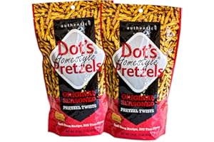 CIRCLE OF DRINK Dot's Homestyle Pretzels - Original Seasoned Pretzel Twists - Gourmet and Tasty - 2, 16oz bags