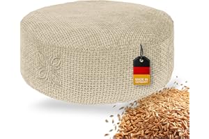 ‎OMNANA OMNANA® Cushy™ Meditationskissen rund – Sitzkissen 10cm/15cm/20cm hoch – Chenille Yogakissen mit Dinkelfüllung – Bodenkissen, Kissen für Meditation & Entspannung – Made in Germany