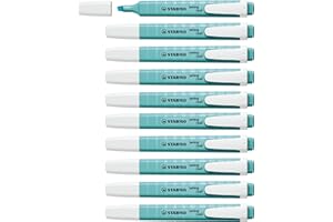 STABILO swing cool Pastel - Surligneur - Lot x 10 -Touche de Turquoise