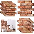 XNZMYN Pack of 20 3D Wall Panels, Stone Look, Self-Adhesive, 30 x 30 cm, Plastic Panel Wall Cladding, Waterproof PVC Brick Wallpaper for Indoor, Outdoor, Business Premises