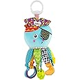 LAMAZE Captain Calamari, Clip on Pram and Pushchair Newborn Baby Toy, Sensory Toy for Babies Boys and Girls from 0 to 6 Month