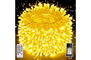 Auriostar Guirlande Lumineuse Exterieure 30m 300LEDs, étanche IP44 Guirlande Lumineuse Sapin de Noel, 8 Modes Lumineuse Intérieur Extérieur avec Télécommande pour Chambre, Terrasse, Jardin