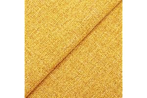 DESHOME Penelope - Tessuto al Metro Idrorepellente stoffa resistente per divani, cuscini, tappezzeria (Giallo sole, 1 metro)