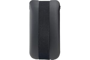 OneJoy Handytasche aus Neopren, groß und stoßfest, mit Reißverschluss Leichte Smartphone Schutzhülle, Größe L, Schwarz