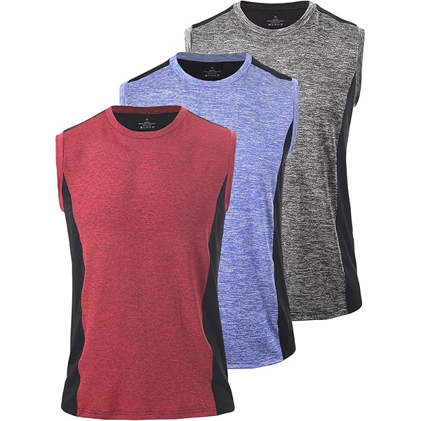 Canottiere Sportive Uomo - Confezione Da 3 O 5 Pezzi, Traspiranti E Asciugatura Rapida Per Palestra E Fitness - Foto 9