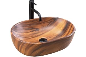 Rea Tvättställ badrum AMELIA WOOD MATT Badrumsvask 34,5 x 48 x 13,5 cm Keramik