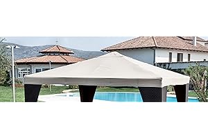 Giardini del Re 36983 Telo di Ricambio per Gazebo Universale, Bianco