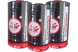 Cucirini tre stelle Filo Radix 1000 yds (Nero, 3X)