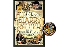 Carlsen Verlag Harry Potter i Insygnia Śmierci wydanie z 7. wieku, 1 x oryginalny guzik Harry'ego Pottera