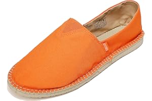Qomo goose Espadrilles für Damen Herren Low-Top Leinenschuhe Flacher Slippers Klassisch Slip-On Segeltuchschuhe Gr.35-47