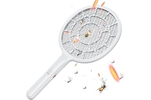 YsChois®, Racchetta Elettrica, Zanzariera Elettrica | Voltaggio Zona Oro, Peso Pari a una Mela - Alimentata a Batterie AA (non incl.) - Da esterno & Da Interno con Tecniche Professionali