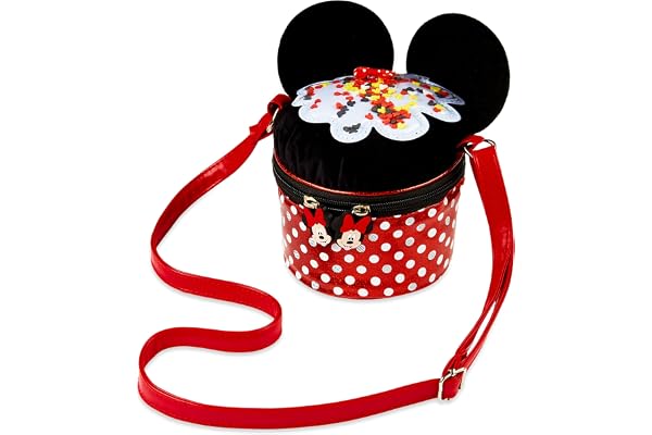 Disney Sacs à Main Fille Kawaii Sac Stitch Sac Minnie Bandoulière Détachable Idée Cadeau Minnie Lilo et Stitch Accessoire Officiel